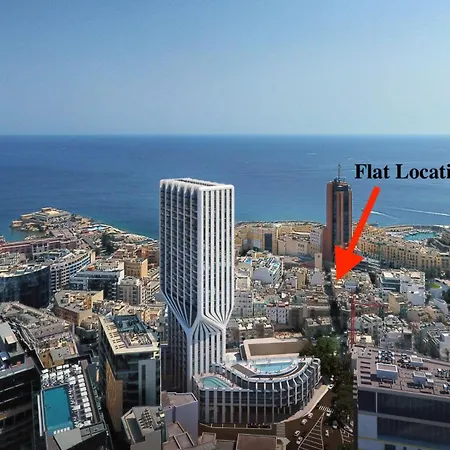 Apartament Paceville Sea View Penthouse With Jacuzzi! St. Julian's
